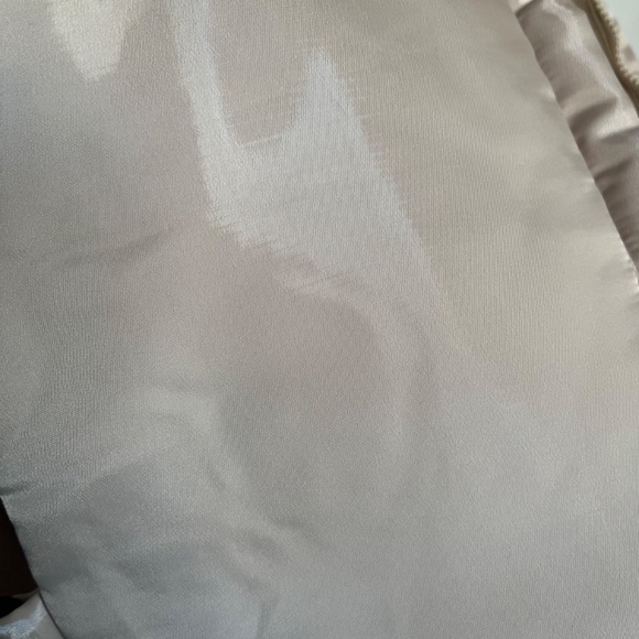 COS Padded Puffer Mock Neck Cropped Vest Insert Scarf Pink Layer underneath coat - Picture 7 of 9